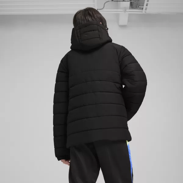  Яке PUMA TEAMADDITIONS HOODED PADDED JACKET JR 65973803 PUMA BLACK/PUMA SILVER 