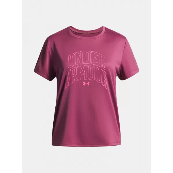 Тениска за момиче UNDER ARMOUR TECH VARSITY GRAPHIC SS 6007917-659 ЧЕРВЕНО 