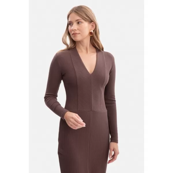  Рокля BEWEAR B307 КАФЯВО 