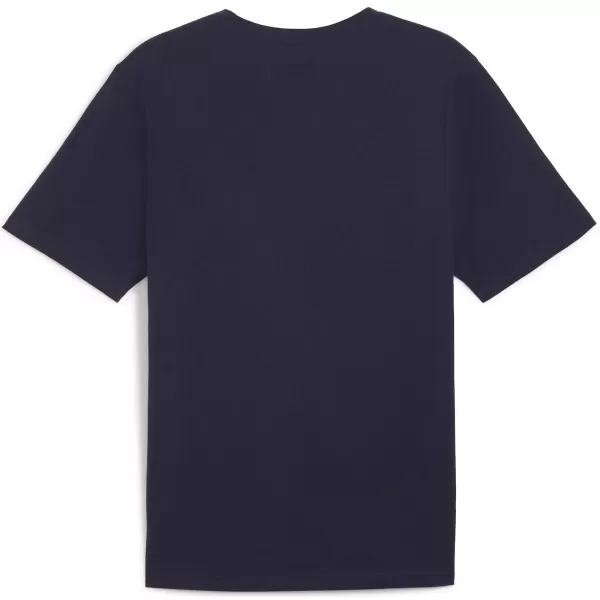  Мъжки фланелка PUMA TEAMRISE LOGO JERSEY COTTON 658705_06 ВМС/ПУМА ПУМА УАЙТ 