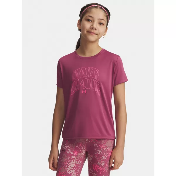  Тениска за момиче UNDER ARMOUR TECH VARSITY GRAPHIC SS 6007917-659 ЧЕРВЕНО 