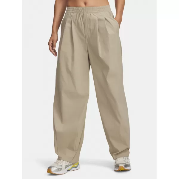  Дамски спортен панталон UNDER ARMOUR UA UNSTOPPABLE WVN PLEAT PT 6007027-299 КАФЯВО 