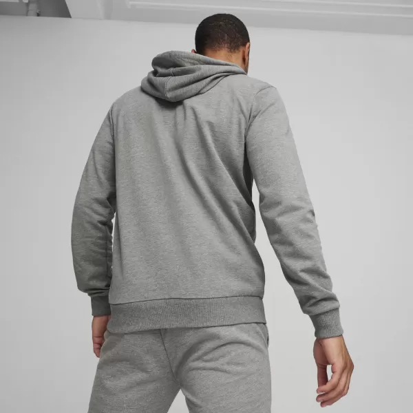  Яке PUMA TEAMGOAL CASUALS HOODED JACK 658595_33 СРЕДНО СИВО ХЕДЪР/БЯЛО 