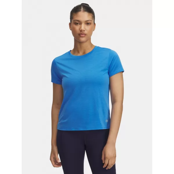  Дамска тениска UNDER ARMOUR UA LAUNCH SHORTSLEEVE 1382434-402 СИНЬО 