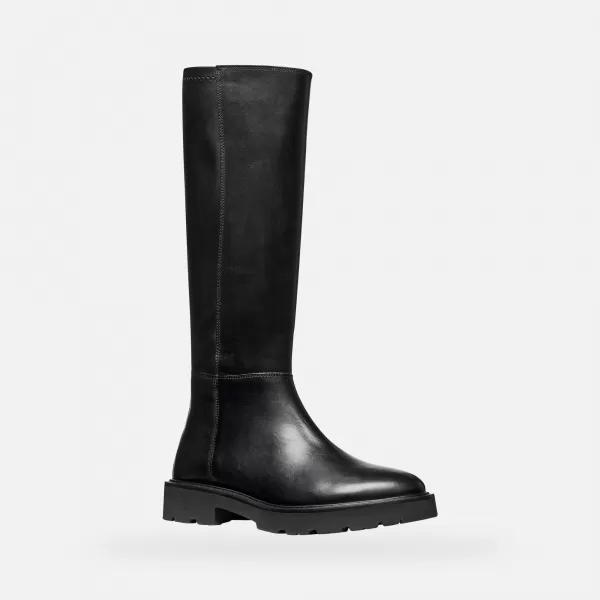  Дамски боти GEOX NORIZE G009515 ЧЕРЕН 