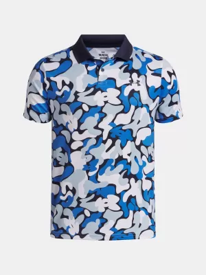 Момчешка тениска UNDER ARMOUR UA MATCHPLAY PRINTED POLO 1377349-412 СИНЬО