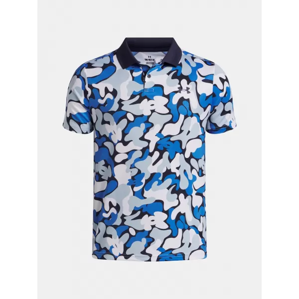  Момчешка тениска UNDER ARMOUR UA MATCHPLAY PRINTED POLO 1377349-412 СИНЬО 