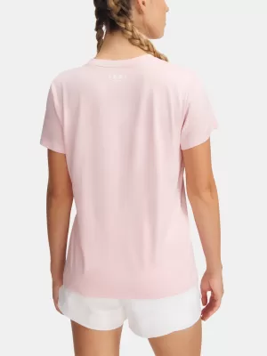 Дамска тениска UNDER ARMOUR TECH SSV- TWIST 1384227-647 РОЗОВО