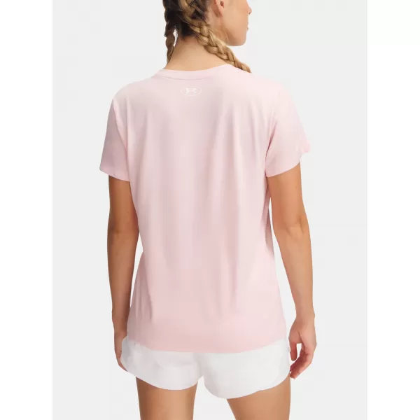  Дамска тениска UNDER ARMOUR TECH SSV- TWIST 1384227-647 РОЗОВО 