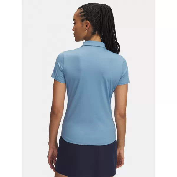  Дамска тениска UNDER ARMOUR UA PLAYOFF SS POLO 1383612-418 СИНЬО 