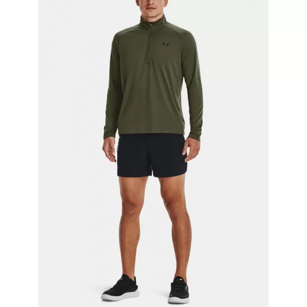  Мъжка тениска UNDER ARMOUR UA TECH 2.0 1/2 ZIP 1328495-392 ЗЕЛЕНО 