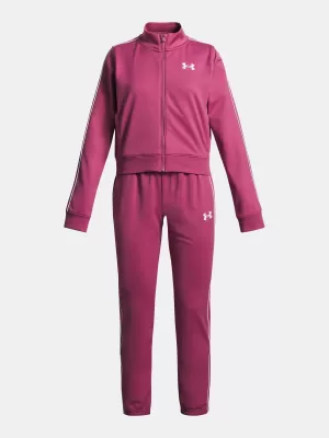 Момичешки комплект UNDER ARMOUR UA ICON KNIT CROP TRACKSUIT 1386528-659 ЧЕРВЕНО