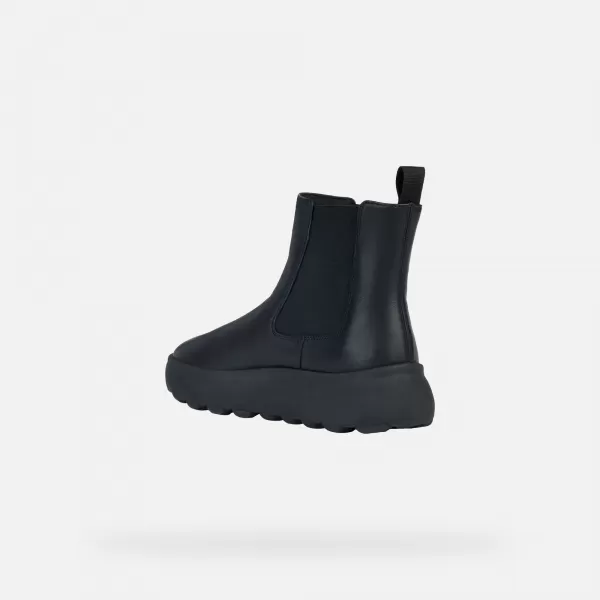  Дамски боти до глезена GEOX SPHERICA EC4.1 ЧЕРЕН 