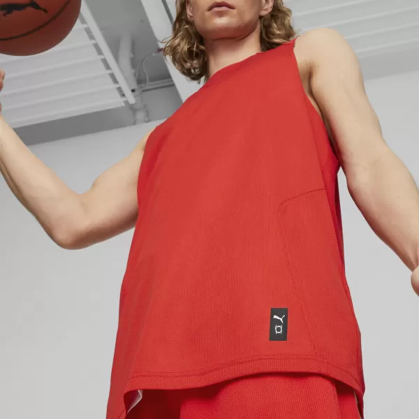  Мъжки фланелка PUMA REVERSIBLE PRACTICE JERSEY 67664003 PUMA RED 