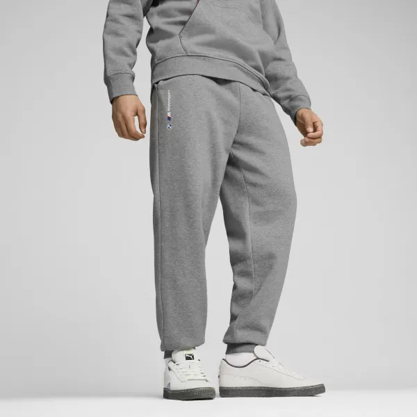  Мъжки анцузи PUMA BMW MMS ESS+ PANTS FLEECE 62749903 СРЕДНО СИВО ХЕДЪР 
