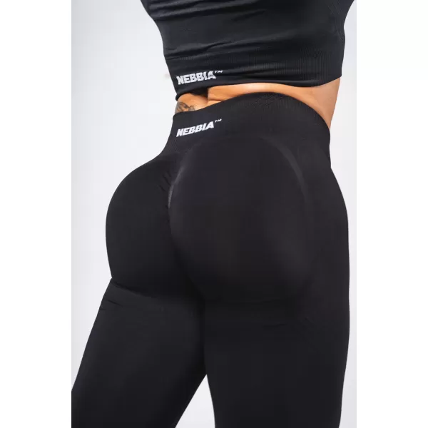  Оформящ безшевен клин с максимално лицеви опори FLOW SEAMLESS 497 BLACK Nebbia 