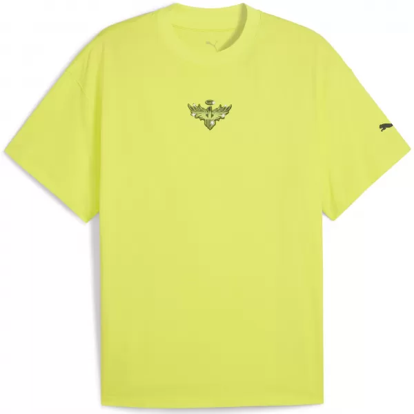  Мъжка тениска PUMA MELO ALWAYZ ON 1 TEE 63075504 ЛИМОНОВ ШЕРБЕРТ 