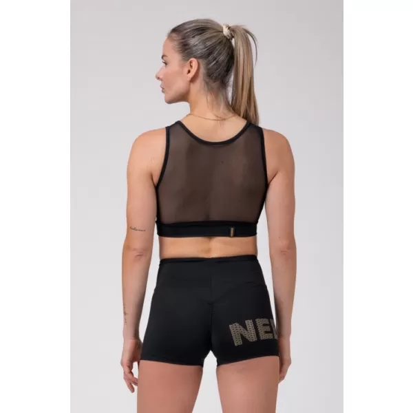  Мини горнище Gold Mesh 830 BLACK Nebbia 