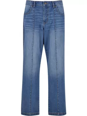 Мъжки дънки URBAN CLASSICS TB7605 СРЕДНО ТЪМНО СИНЬО ИЗМИТО