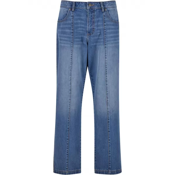  Мъжки дънки URBAN CLASSICS TB7605 СРЕДНО ТЪМНО СИНЬО ИЗМИТО 