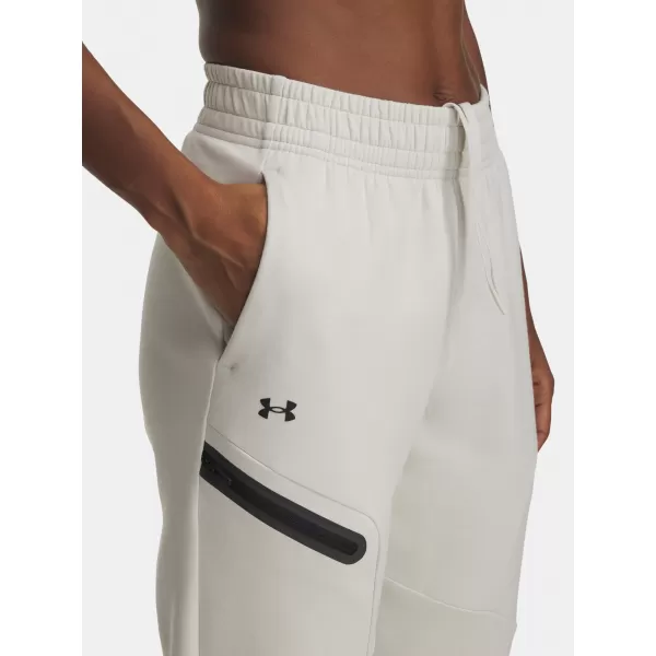  Дамски спортен панталон UNDER ARMOUR UNSTOPPABLE FLC JOGGER 1379846-110 БЯЛО 