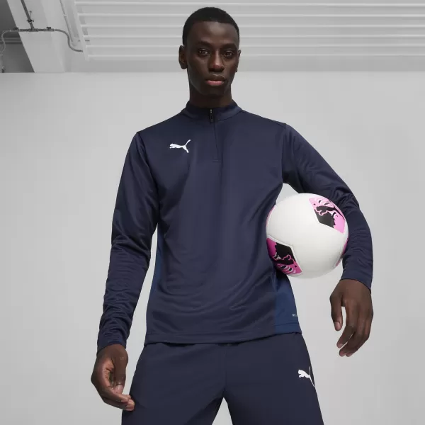  Риза PUMA TEAMGOAL TRAINING 1/4 ZIP TO 65862906 PUMA NAVY/WHITE/PERSIAN BLUE 