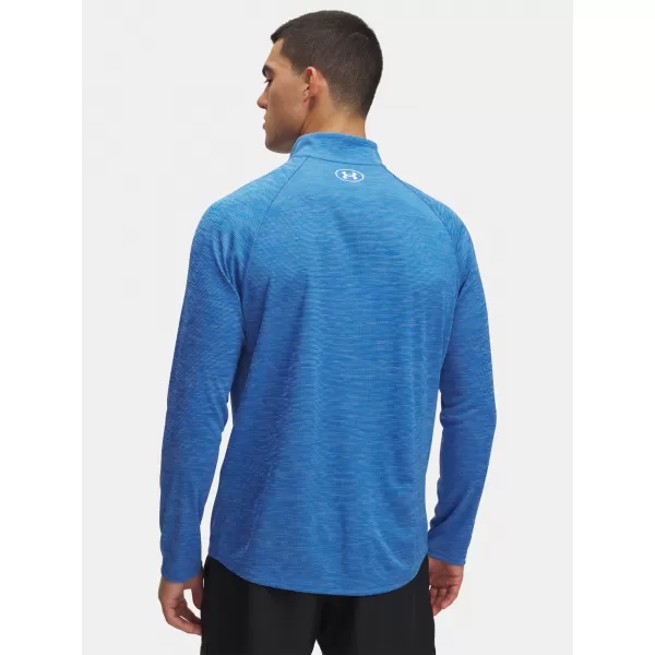  Мъжка тениска UNDER ARMOUR UA TECH TEXTURED 1/2 ZIP 1382797-402 СИНЬО 