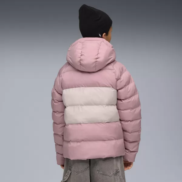 Детско яке PUMA SYNTHETIC HOODED PUFFER JACKET 68840465 УРАВНОВЕСЕНО РОЗОВО 