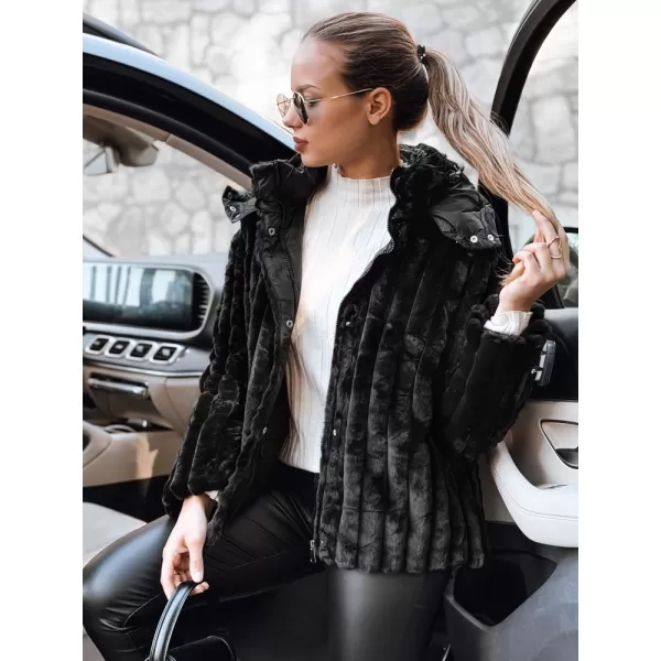  Дамско яке DSTREET TY5276 ЧЕРЕН 