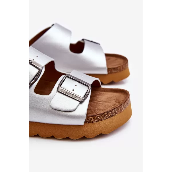  Дамски чехли BIG STAR LL274476 SILVER Big Star Shoes 