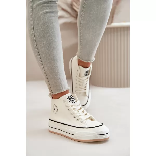  Дамски маратонки BIG STAR OO274061 WHITE Big Star Shoes 