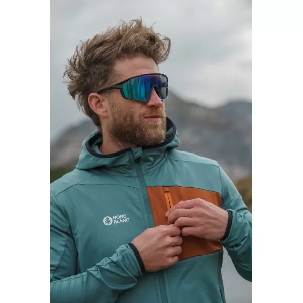  Мъжки суичър powerfleece NORDBLANC BRACKEN NBWFM8286 ТЪМНО ЗЕЛЕНО 