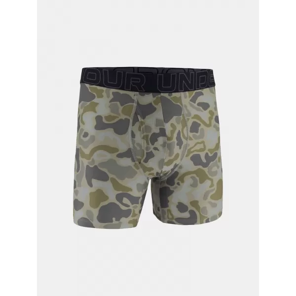  Мъжки боксерки UNDER ARMOUR UA PERFORMANCE TECH - PRINT 6IN - 1PK 1383875-069 ТИТАН 