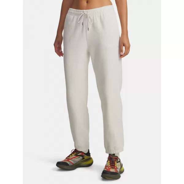  Дамски спортен панталон UNDER ARMOUR ICON TERRY VARSITY JOGGER 6004858-110 БЯЛО 