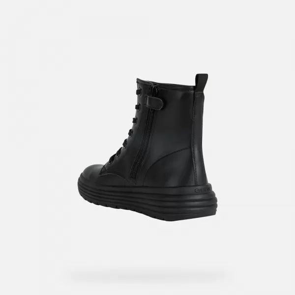  Ботуши за момиче GEOX PHAOLAE J26ETA000BCC9999 ЧЕРЕН 