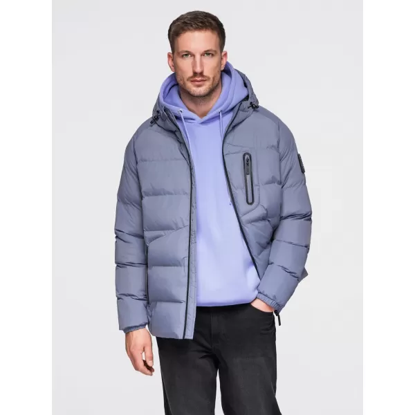 Мъжко яке OMBRE OM-JAHP-0302 ИЗГАСНА ЛИЛАВО 