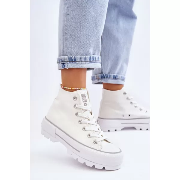 Дамски маратонки BIG STAR LL274156 WHITE Big Star Shoes 