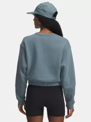 Дамски суичър UNDER ARMOUR UA RIVAL FLEECE PIPED CREW 6007035-587 СИНЬО