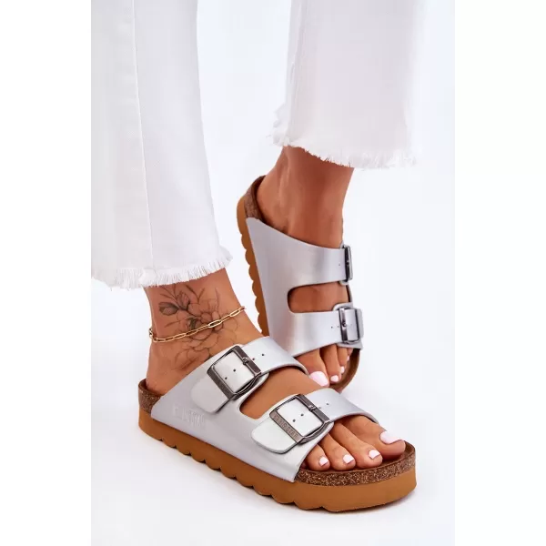  Дамски чехли BIG STAR LL274476 SILVER Big Star Shoes 