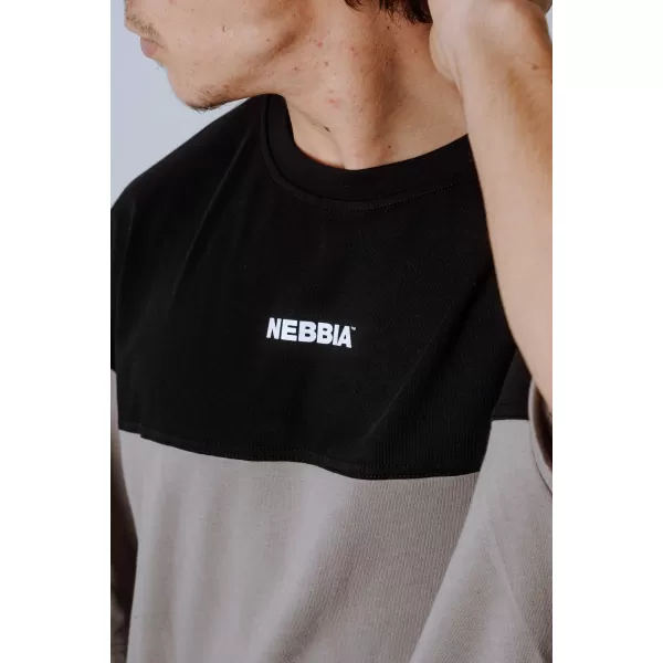  Овърсайз тениска POWER 898 СВЕТЛО КАФЯВО ПЕПЕЛО Nebbia 