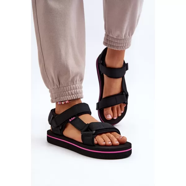  Дамски сандали LEE COOPER LCW-24-05-2751L ЧЕРЕН 