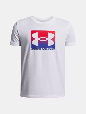 Момчешка тениска UNDER ARMOUR UA B BOXED SPORTS UPDATE SS 1388672-100 БЯЛО