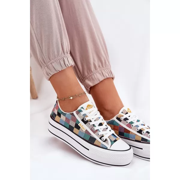  Дамски кецове LEE COOPER LCW-25-31-3441L ЧЕРЕН 