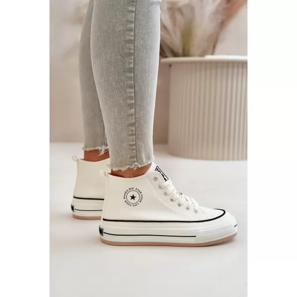  Дамски маратонки BIG STAR OO274061 WHITE Big Star Shoes 