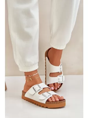 Дамски чехли BIG STAR LL274480 WHITE Big Star Shoes