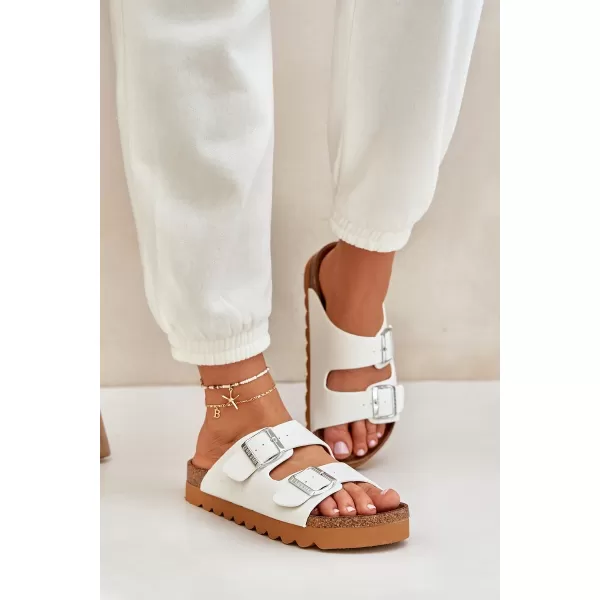  Дамски чехли BIG STAR LL274480 WHITE Big Star Shoes 