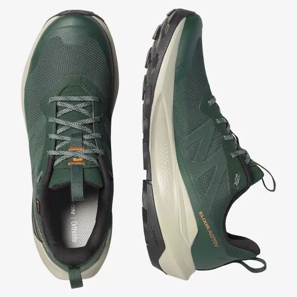  Мъжки обувки SALOMON ELIXIR ACTIV GTX L49229800 СКАРАБЕЙ/ЗЕЛЕНИ ФРОНТОНИ/ЧИЛИ 