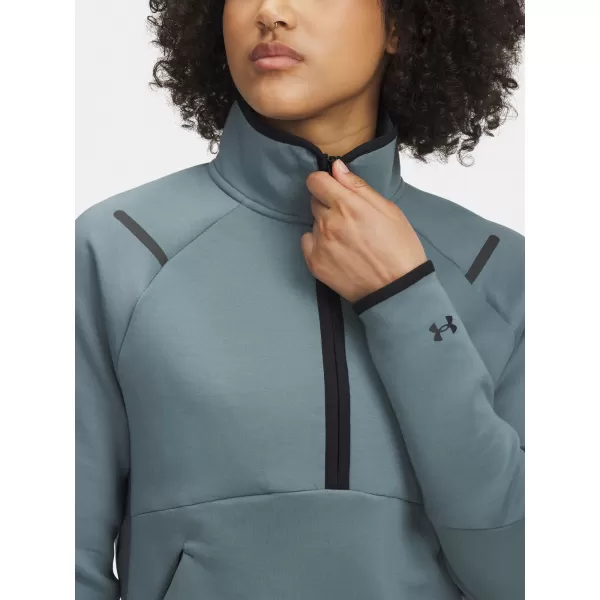  Дамски суичър UNDER ARMOUR UNSTOPPABLE FLC HZ 6003671-587 СИНЬО 