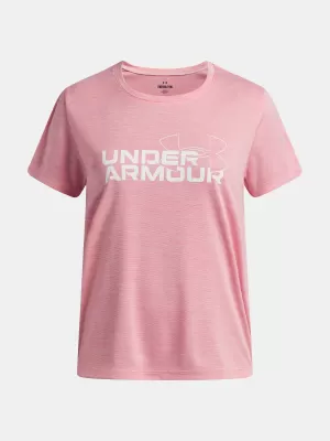 Тениска за момиче UNDER ARMOUR TECH TWIST WDMK LOGO SS 6007134-600 РОЗОВО
