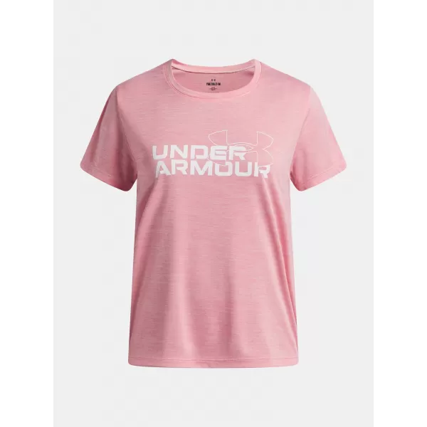  Тениска за момиче UNDER ARMOUR TECH TWIST WDMK LOGO SS 6007134-600 РОЗОВО 